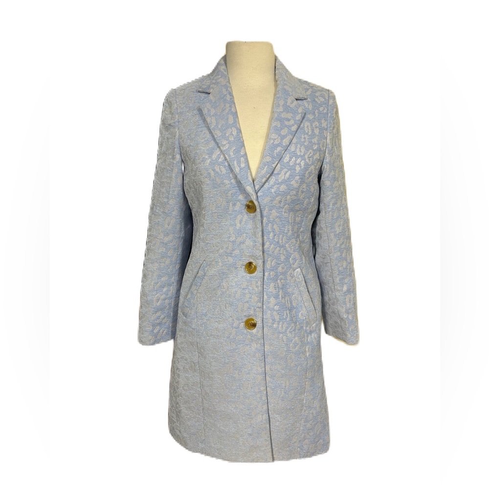 Soulmate Denmark Heavy Long Coat Women’s European Damask Animal Print  Sz Small